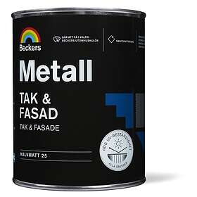 Beckers Täckfärg Metall Tak&Fasad halvmatt Valfri kulör 1L