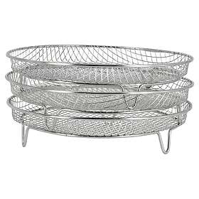 Clas Ohlson Galler till airfryer, 3 lager, Ø20x10 cm