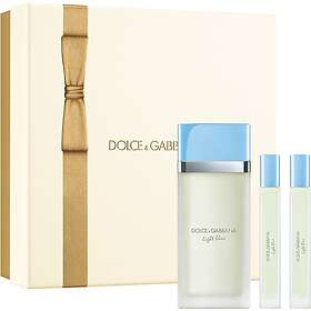 Dolce & Gabbana Light Blue EDT Trio Gift Set NEW Presentförpackning för Kvinnor