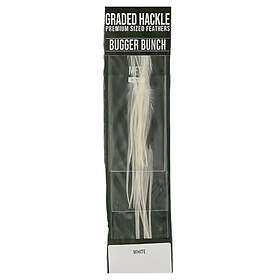 Metz Hackle Bugger Bunch 3pk White
