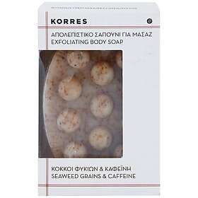 Korres Seaweed Grains & Kaffeine Exfoliating Body Soap 125g