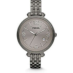 Fossil Klockarmband ES3131 Rostfritt stål Antracitgrå 12mm