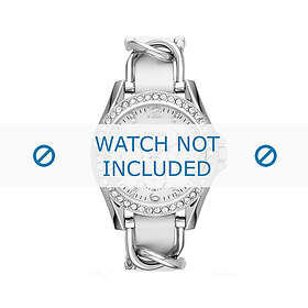 Fossil klockarmband ES3463 Läder Vit 20mm