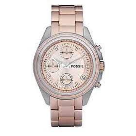 Fossil Klockarmband ES2915 Stål Rosévin 18mm