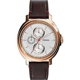 Fossil Klockarmband ES3594 Läder Brun 18mm