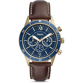 Fossil Klockarmband BQ2229 Läder Brun 22mm