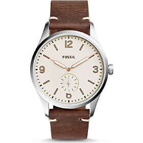 Fossil Klockarmband FS5244 Läder Brun 22mm