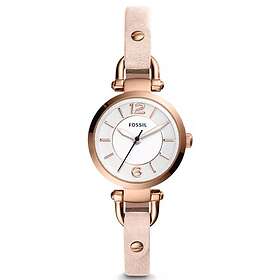 Fossil Klockarmband ES4340 Läder Rosa 8mm