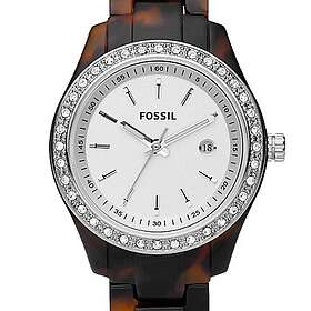 Fossil Klockarmband ES2680 Plast Brun 14mm