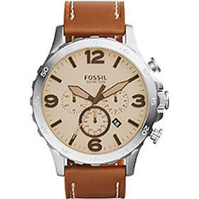 Fossil Klockarmband JR1486 Läder Brun 24mm