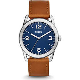 Fossil Klockarmband BQ2304 Läder Brun 22mm