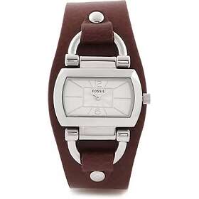 Fossil Klockarmband BQ1117 Läder Brun 10mm