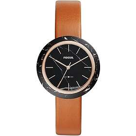Fossil Klockarmband ES4382 Läder Brun 16mm