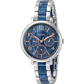 Fossil Klockarmband ES4011 Rostfritt stål Blå 14mm