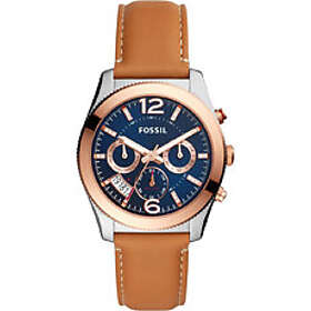 Fossil Klockarmband ES4283 Läder Konjak 20mm