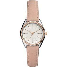 Fossil Klockarmband ES4574 Läder Beige 14mm