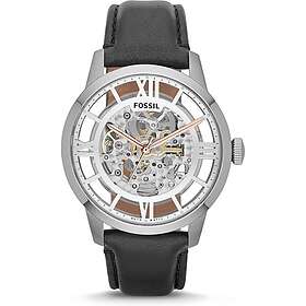 Fossil Klockarmband ME3041 Läder Svart 22mm