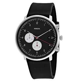 Fossil Klockarmband FS5484 Silikon Svart 22mm