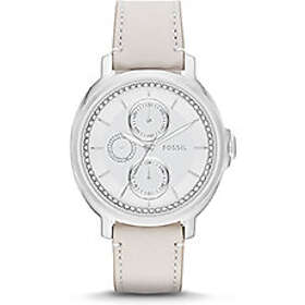 Fossil Klockarmband ES3521 Läder Beige 18mm