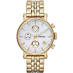 Fossil Klockarmband ES3383 Rostfritt stål Guldpläterad 18mm