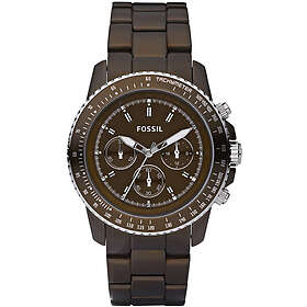 Fossil Klockarmband CH2746 Rostfritt stål Brun 22mm
