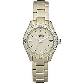 Fossil Klockarmband ES2902 Stål Guldpläterad 14mm