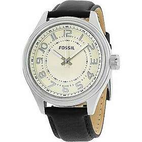 Fossil Klockarmband BQ2246 Läder Svart 22mm