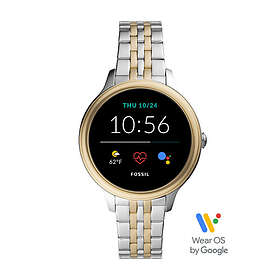 Fossil Klockarmband Smart klocka FTW6074 Stål Bi-färg 18mm