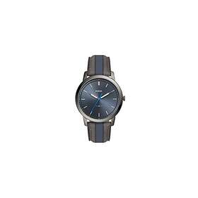 Fossil Klockarmband FS5555 Läder Grå 22mm