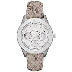 Fossil Klockarmband ES3124 Läder Beige 18mm