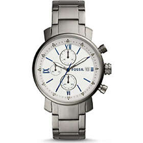 Fossil Klockarmband BQ2346 Rostfritt stål Antracitgrå 20mm