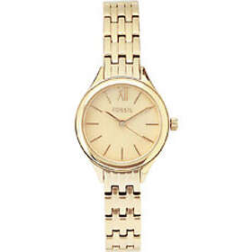 Fossil Klockarmband BQ3133 Rostfritt stål Guldpläterad 10mm