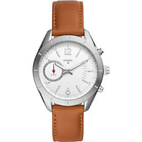 Fossil Klockarmband FTW1169 Läder Brun 18mm