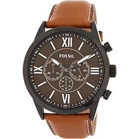 Fossil Klockarmband BQ2042 Läder Brun 26mm