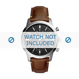 Fossil Klockarmband FS5280 Läder Brun 22mm