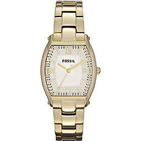 Fossil Klockarmband ES3119 Rostfritt stål Guldpläterad 16mm