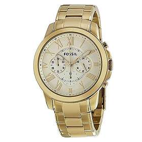 Fossil Klockarmband FS4814 Rostfritt stål Guldpläterad 22mm