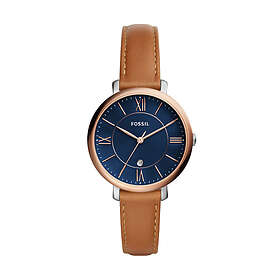 Fossil Klockarmband ES4274 Läder Konjak 14mm