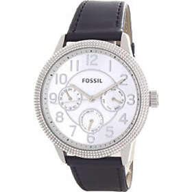 Fossil Klockarmband BQ1503 Läder Svart 22mm