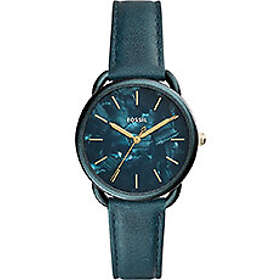 Fossil Klockarmband ES4423 Läder Grön 16mm