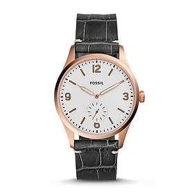 Fossil Klockarmband FS5247 Läder Svart 22mm