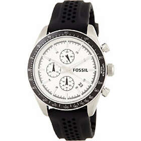 Fossil Klockarmband BQ2068 Silikon Svart 22mm