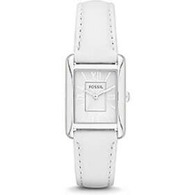Fossil Klockarmband ES3516 Läder Vit 16mm