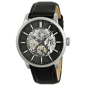 Fossil Klockarmband ME3018 Läder Svart 22mm