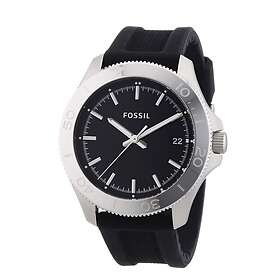 Fossil Klockarmband AM4443 Silikon Svart 22mm