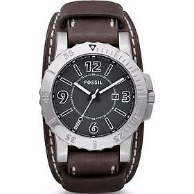 Fossil klockarmband BQ1019 Läder Brun sömmar vitt