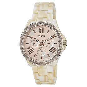 Fossil Klockarmband AM4558 Plast Beige 20mm