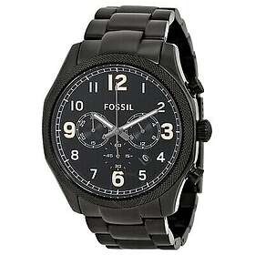 Fossil Klockarmband FS4864 Rostfritt stål Svart 24mm