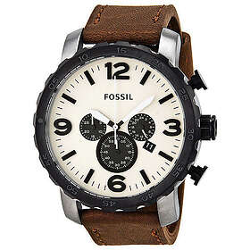Fossil Klockarmband BQ1712 Läder Brun 24mm