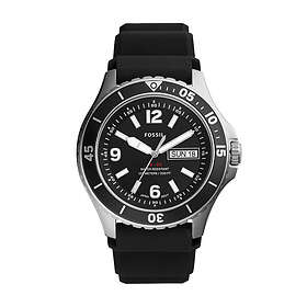 Fossil Klockarmband FS5689 Silikon Svart 22mm